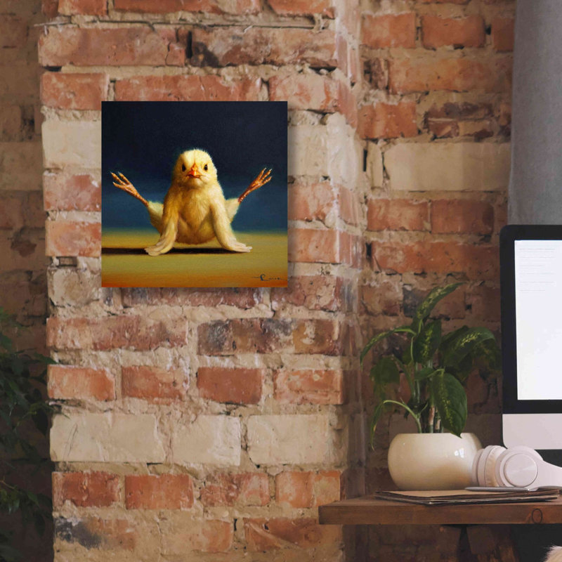 «Yoga Chick Firefly» par Lucia Heffernan, reproduction sur toile tendue, H 12 po x l 12 po x P 0,75 po
