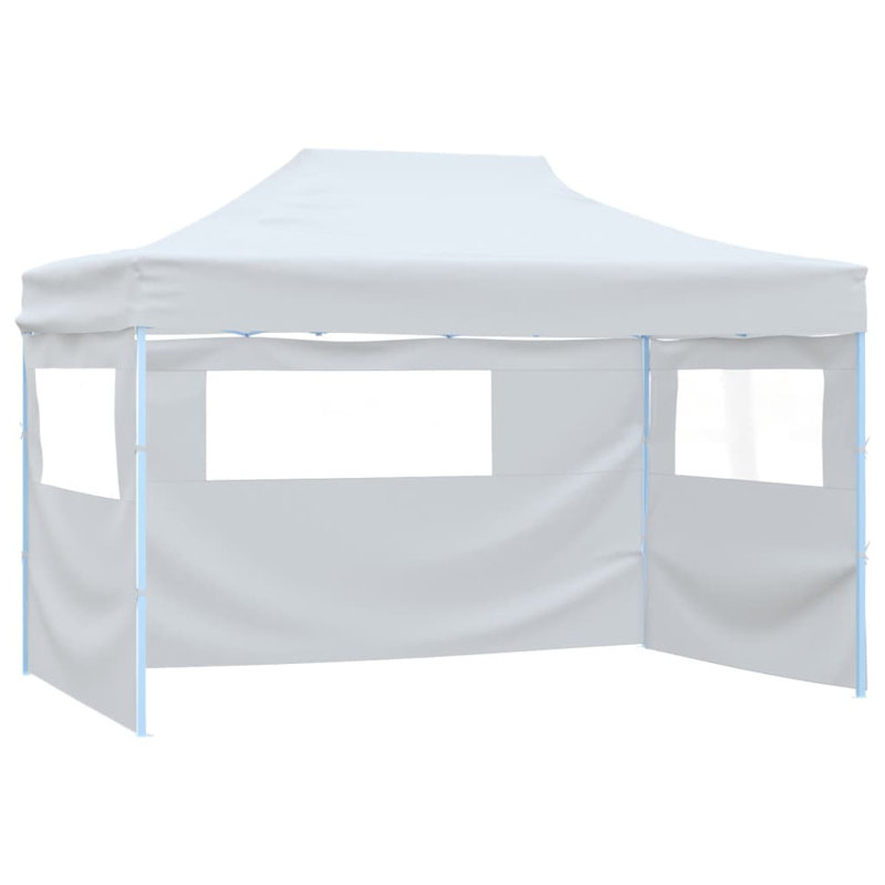 Rahate 4.5m x 3m Steel Pop-Up Party Tent, White, 4"W x 3"H