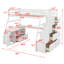 Lit mezzanine simple avec tiroirs Jeffree Kids-622586012-658100730