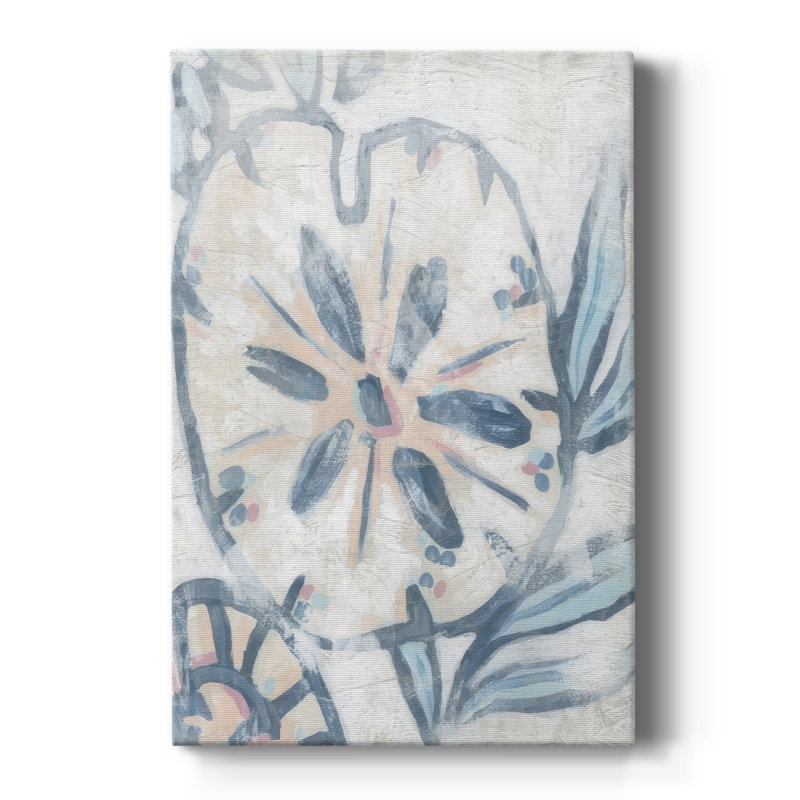 Beach Shell Fresco I -Galerie enveloppée Cavas, H 60 po x l 40 po