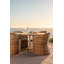 Natural Teak Outdoor Round Teak Dining Table