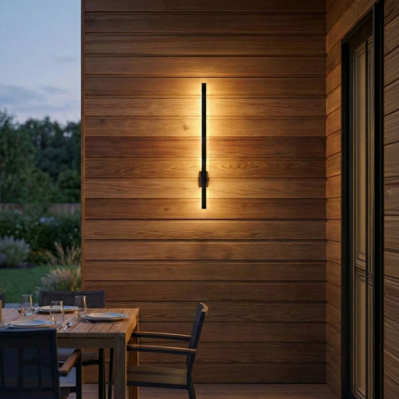 Matte Black Outdoor Sconce