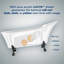 59" Streamline Clawfoot Soaking Acrylic Bathtub-75867401-90709903