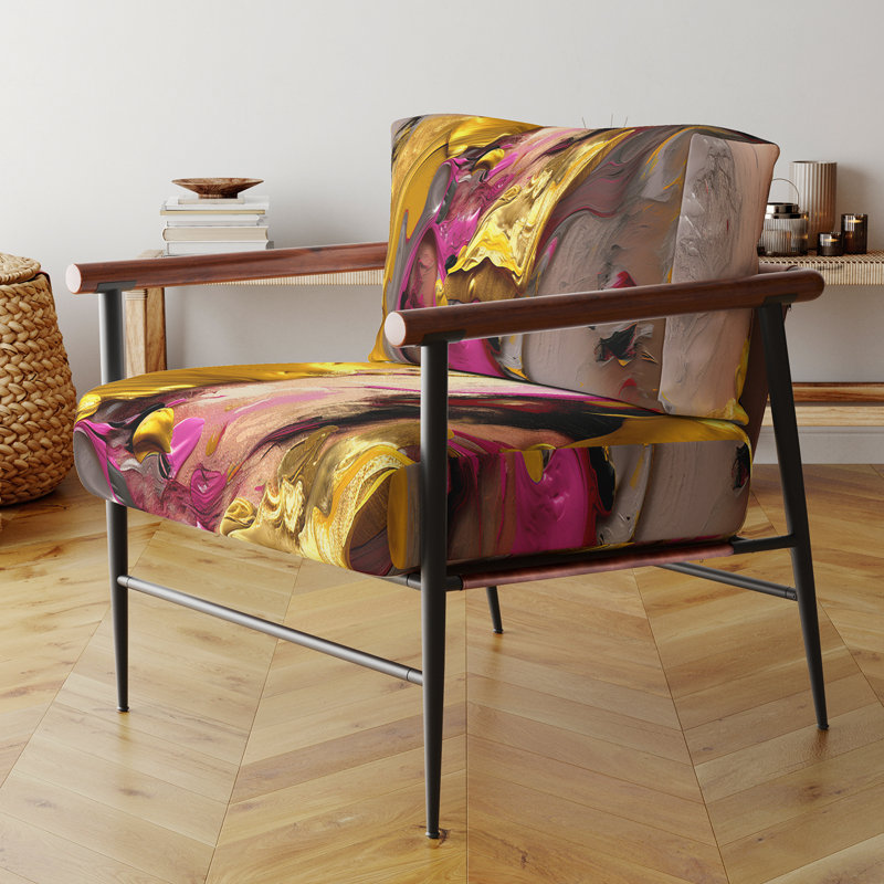 Fauteuil d'appoint Creel, Noir, noir, noir, noir