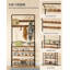 Coat Stand, Coat Rack with Shoe Storage and Adjustable Shelves, FreeStanding Metal Coat Hall Tree with 9 Hooks, 5 Shelves for Hallway, Living Room, Bedroom, Office-1909519573