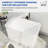 46.85'' x 27.3'' Freestanding Rectangular Soaking Small Acrylic Bathtub with Chrome Drain and Overflow-106895099