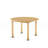 Audre Round Eucalyptus Outdoor Dining Table