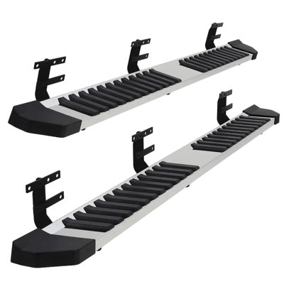 207cm Stainless Steel Running Boards For 2019-2026 Ram 1500 Crew Cab, 6-Inch Textured Anti-Slip Side Steps With 6 Brackets And 500 Lb Capacity, Bolt-On No-Drill Installation