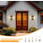 2-Light Outdoor Wall Lantern Sconce Lighting Fixture -392203602
