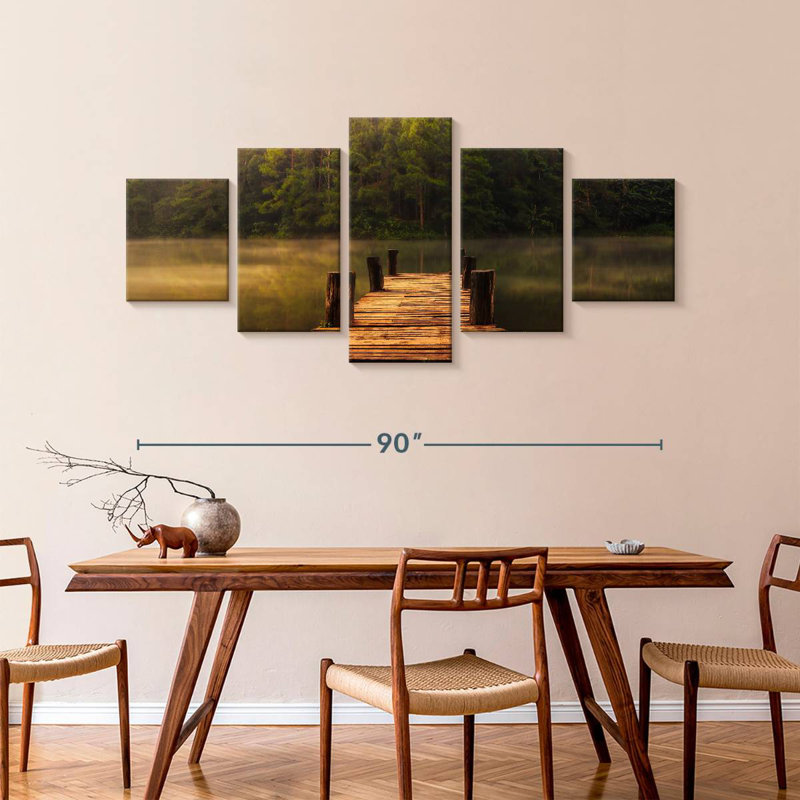 Mississippi River Dock, 42" H x 92" W