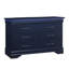 Lit double avec lit double bleu, lit avec éclairage à DEL sur la tête de lit, pieds tournés, décor moderne, bois d'hévéa et bois massif + éclairage, meubles