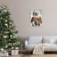 «Santa Claus & Gift», estampe numérique encadrée par Imagine It Images-917363169-917363172