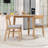 3-Piece Triangular Dining Table Set with 2 Upholstered Chairs and Table-293636653
