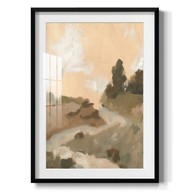 Hillside Walking Path I - Impression encadrée, H 28,5 po x l 20,5 po, Noir