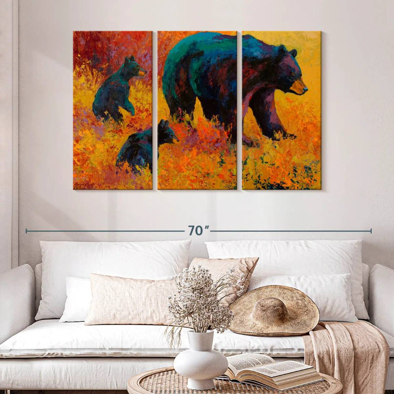 Brampt Double Trouble Black Bear, 32" H x 50" W