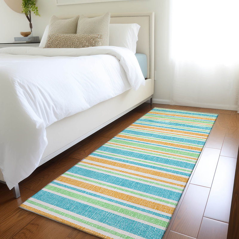 Tapis intérieur / extérieur avec envers antidérapant Lovell, Tapis de couloir 2 pi 3 po x 7 pi 6 po