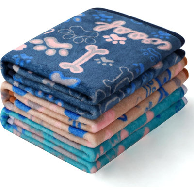 1 paquet de 3 couvertures en molleton de qualité supérieure Fluffy