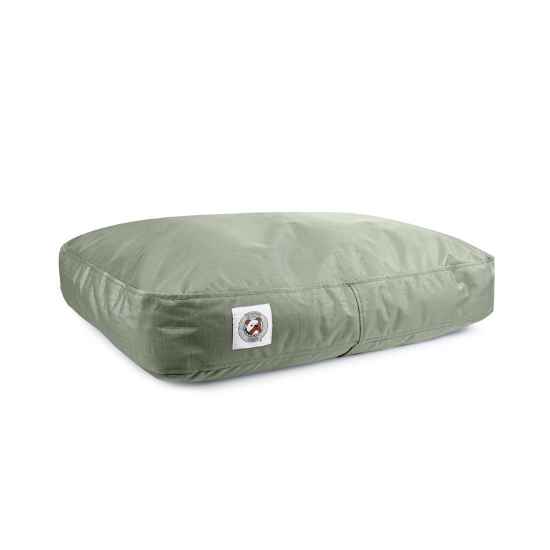 Lit pour chien avec housse amovible Brutus Tough Resistant Pet Napper, Medium (33"w x 27"d x 5"h), Vert