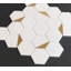 3" x 3" Thassos White and Metal Honeycomb Mosaic Wall Tile