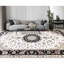Hand-Knotted High-Quality White and Black Area Rug