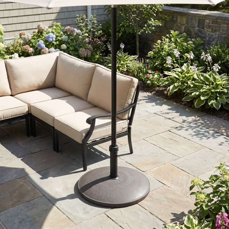 Concrete Umbrella Weight for W Umbrellas, Brown