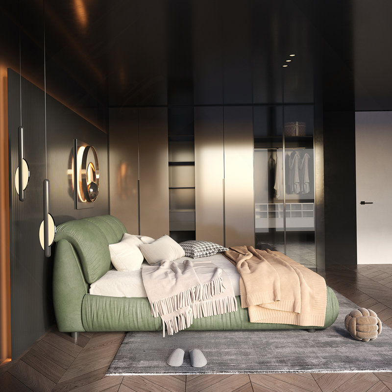 Green Queen Bed