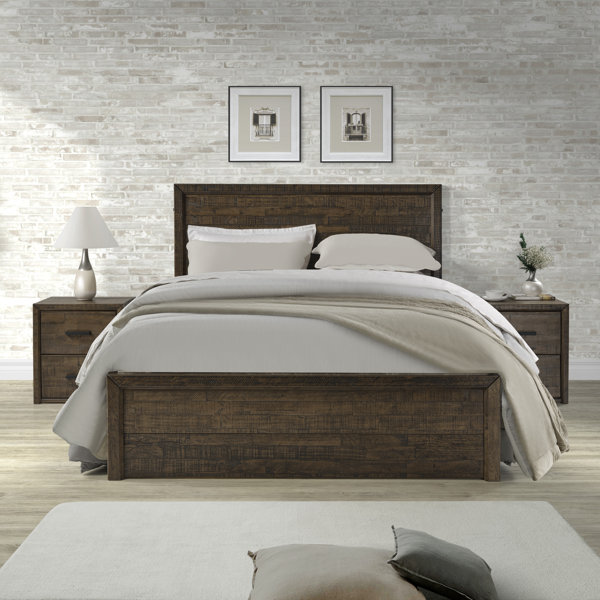 Laurel Foundry Modern Farmhouse Gunning Solid Wood Panel Bed & Reviews 