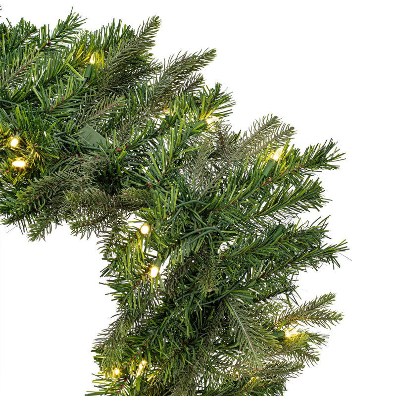 108 " Pre-Lit Mixed Greenery Garland