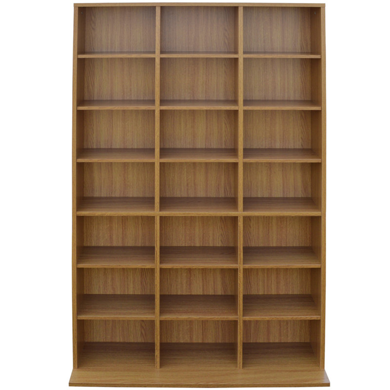 151cm H Media Shelves, Oak