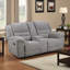 Causeuse inclinable en chenille gris