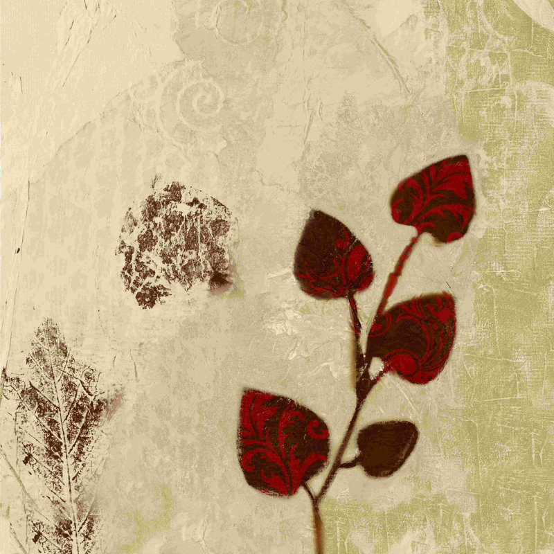 «Nature Collage 2», impression sur toile tendue, H 12 po x l 12 po x P 1,25 po