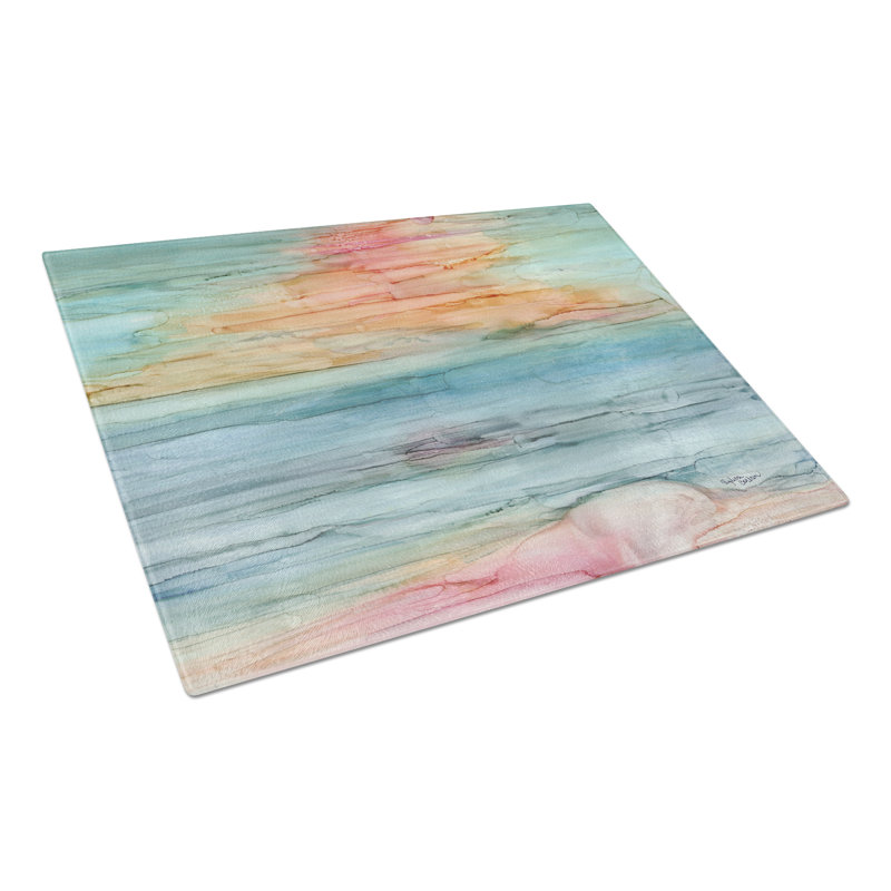 Caroline's Treasures Tempered Glass Abstract Cutting Board