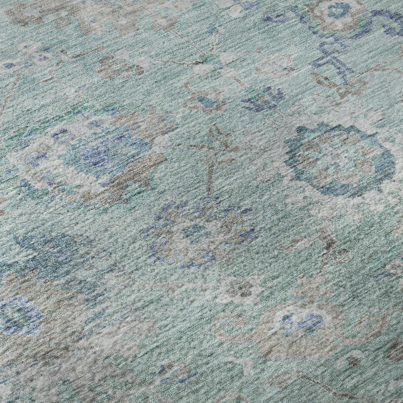 Premium Machine Washable Konopka AMF1107 Global Rug, Rectangle 10 pi x 14 pi