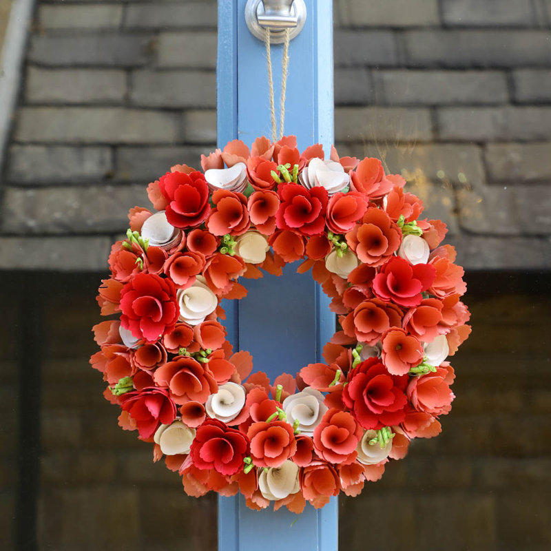 Faux Wood 35cm Wreath
