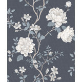 Vintage Roses Magnolia Trail Design 33' L x 21" W Wallpaper Roll