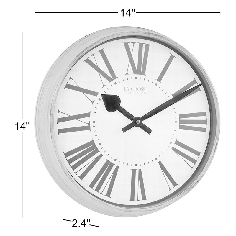 14" Sage Grove Quartz Wall Clock