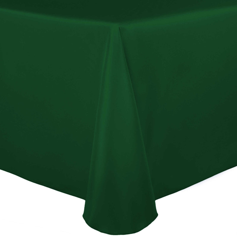Ultimate Textile Oval Tablecloth, 84" x 60", 1, Emerald