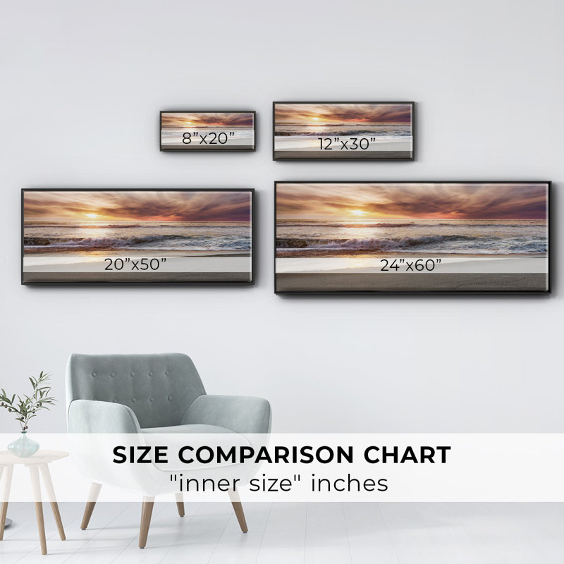 Point Reyes- Framed Canvas, 24" H x 60" W
