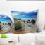 Housse de coussin carrée Cloudy Sunrise au-dessus de Moeraki-861576622