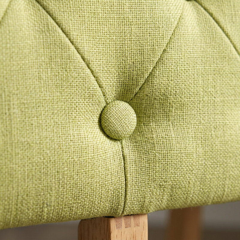 Ensemble de salle à manger rectangulaire 3 pièces en bois d'hévéa fini chêne avec rallonge papillon et 2 chaises rembourrées en tissu lin Limelight