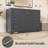 Bertien 48'' Single Sink Freestanding Bathroom Vanity Cabinet Dark Grey Modern Solid Wood Bath Vanity with Solid Surface Top  Combo