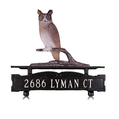 Enseigne de boîte aux lettres à 1 ligne