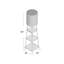 Lampe sur pied colonne 63 po Shaan