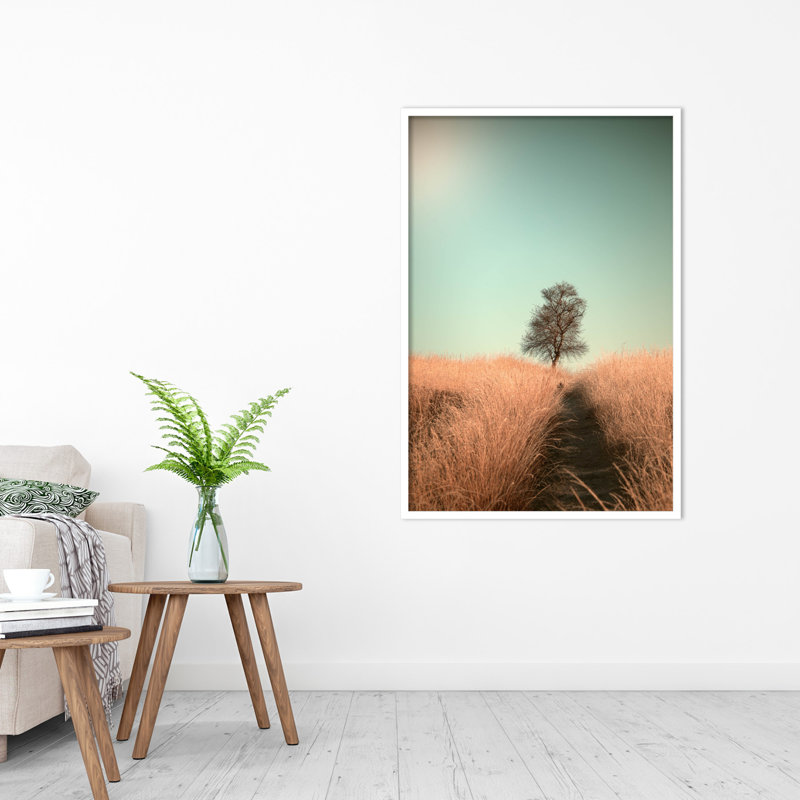 Grass And Path by Jaap Van Den, 28" W x 41" H, White
