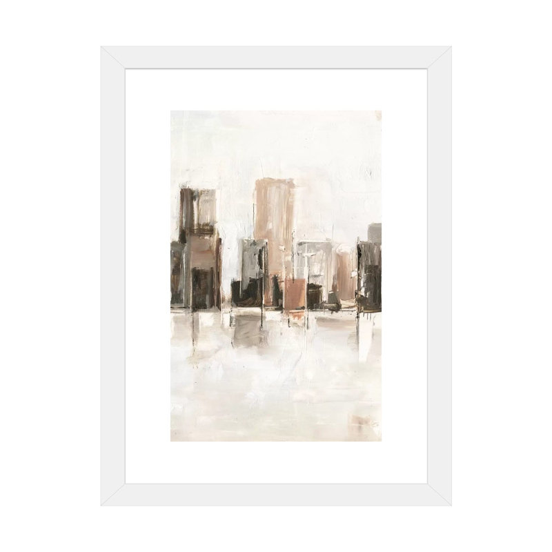 «Metropolitan Vista II» par Ethan Harper - reproduction d'art, H 24 po x l 16 po x P 1 po, Papier encadré blanc, Blanc