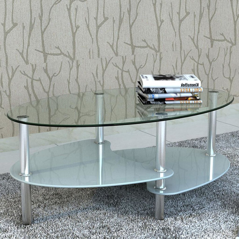 Frame Single Coffee Table with Storage, Black