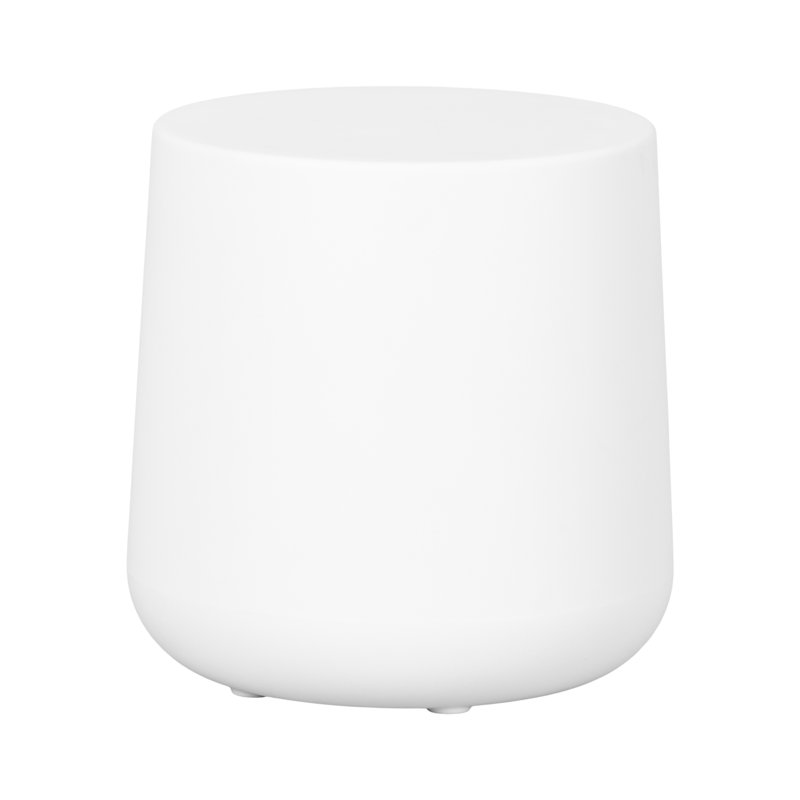 Table d'appoint en plastique Dalya, Blanc