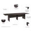 Table de conférence en bois avec base en bois-1396244217