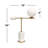 Bianca Brushed Gold Marble Modern Table Lamp