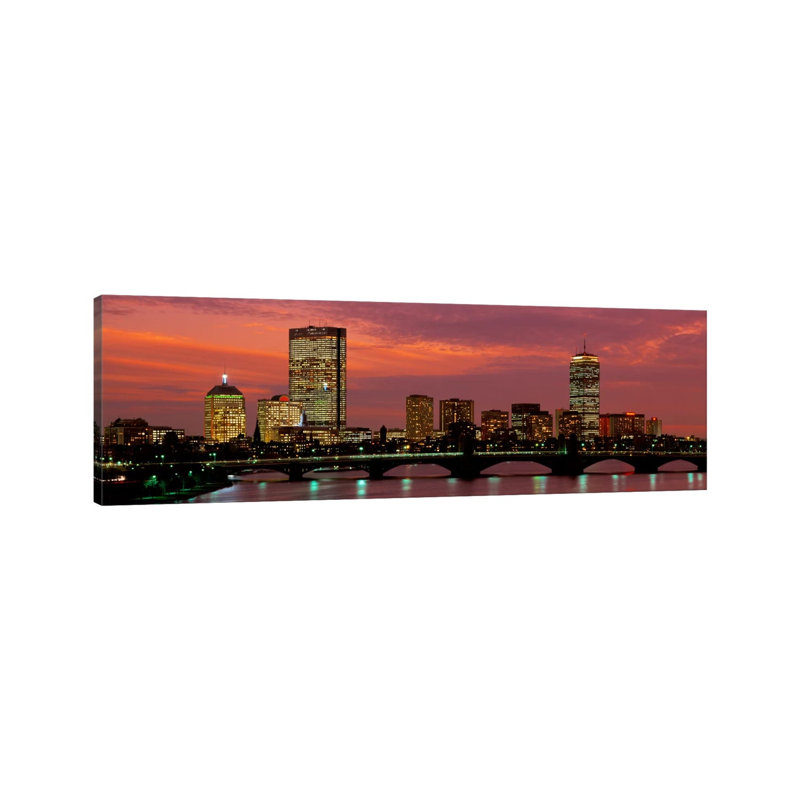 Back Bay, Boston, Massachusetts, USA by Panoramic Images - Wrapped Canvas Panoramic Gallery-Wrapped Canvas Giclée